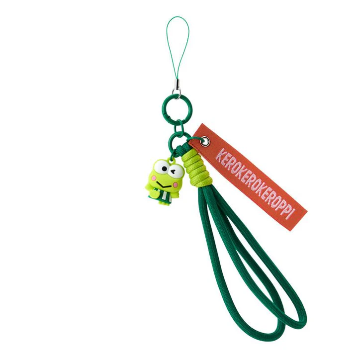 Sanrio|Everyday Kero Kero Keroppi Frog Rope Phone Strap|6 × 2 × 15cm approx.