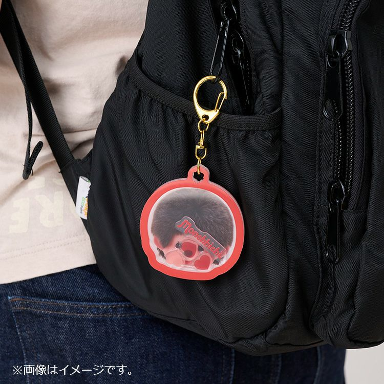Monchhichi|Shaka Character Keychain/Keyring|H7.4 x W7.1 x D0.7cm approx.