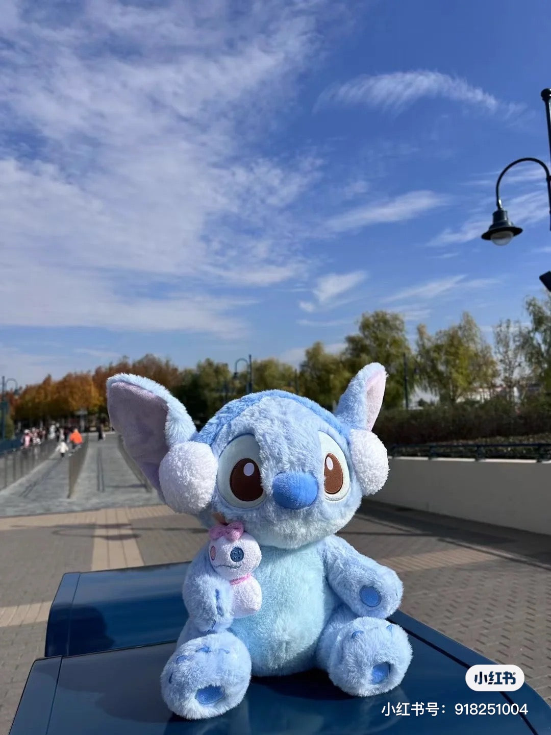 Disney SH|冬日限定史迪仔/史迪奇/stitch抱小金公仔/玩偶