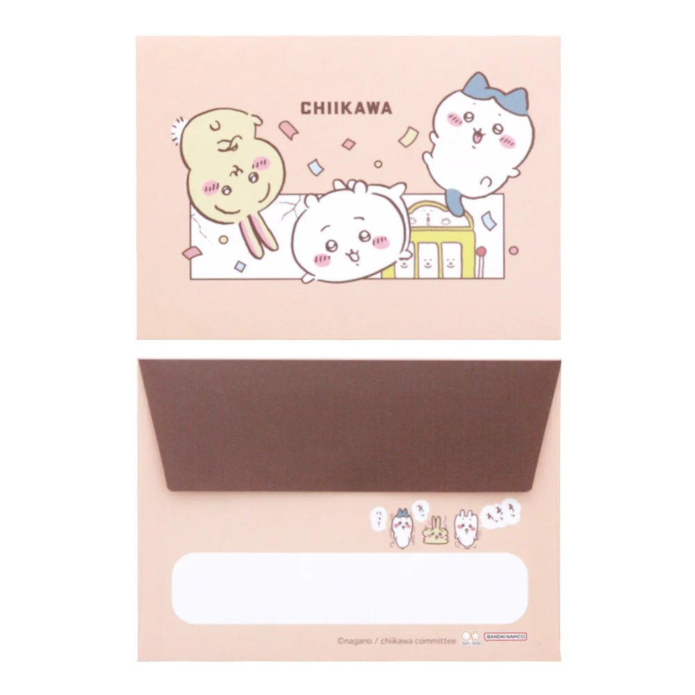 Chiikawa 吉伊卡哇|漫画图案mini信封/信纸套装