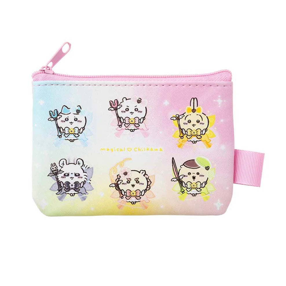 Chiikawa 吉伊卡哇|超魔法少女/小魔仙系列正反不同图案零钱包/收纳包/2只组|各約H85×W125×D10mm