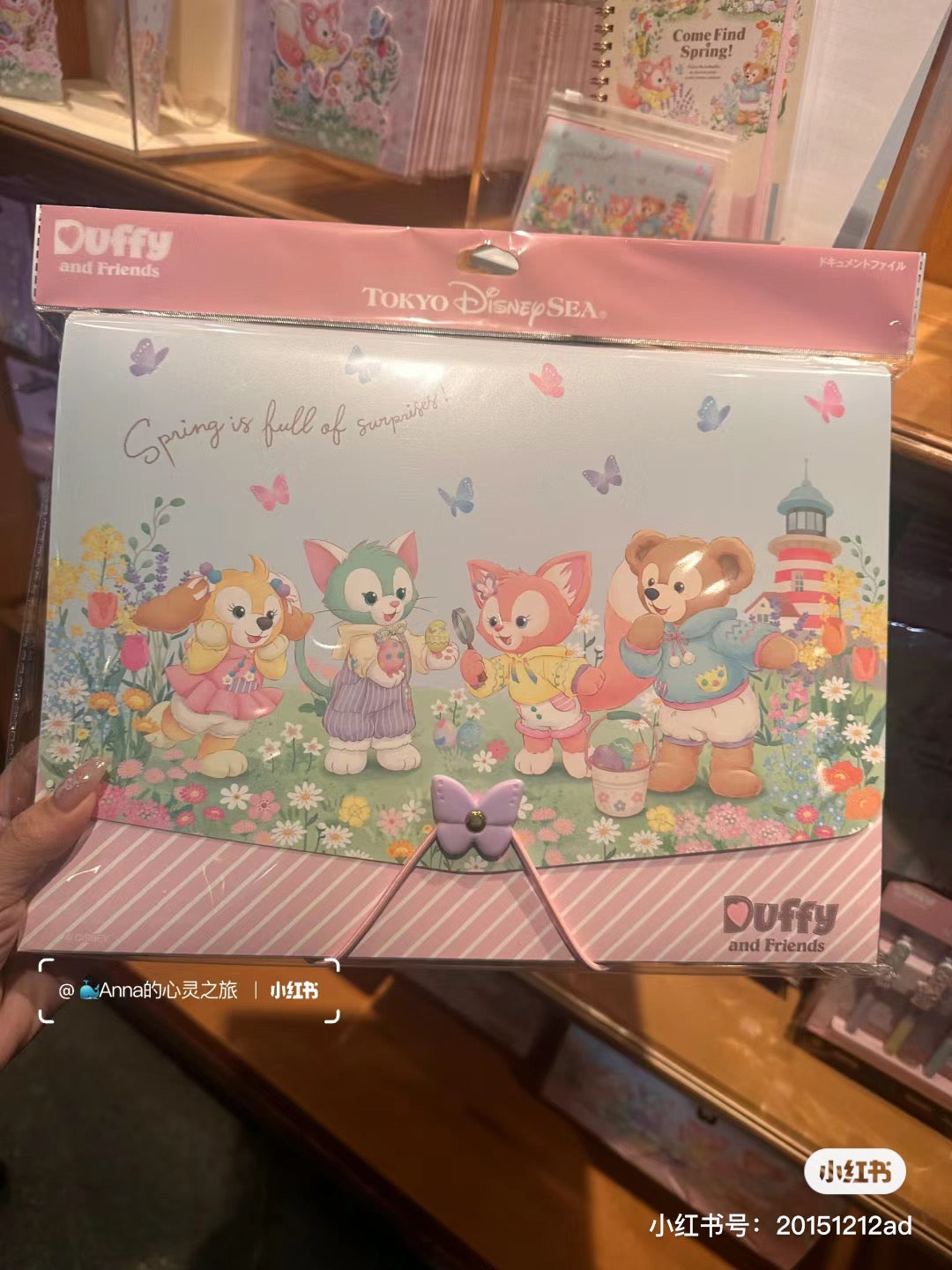 Disney迪士尼|2024东迪春日复活节限定多卡位文件夹/图案内页/图案书签|約纵24×奥行3×横さ32cm