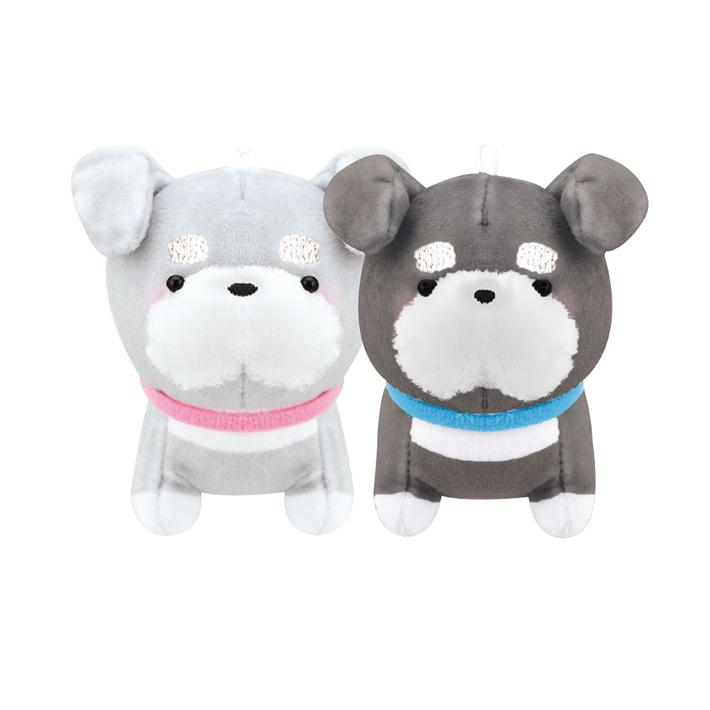 Nico Nui|Obakane Nico Nui Keychain幽幽家族可爱角色磁吸毛绒玩偶钥匙扣/挂件/1对|约15cm×13.5cm×6cm