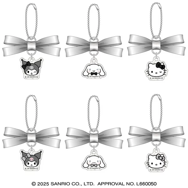 Sanrio|Silver Ribbon Keychain mystery bag/blind box/All 6 types|1pcs