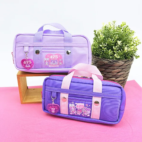 Monchhichi|Shinako School Bag Style Pouch|H8.5 x W19 x D5.5cm approx.