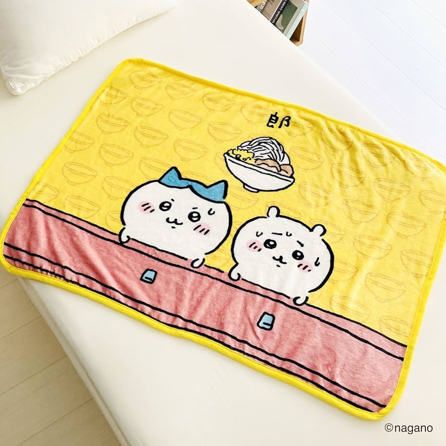 Chiikawa 吉伊卡哇|手感超好可爱盖毯/便携|约70cm×100cm
