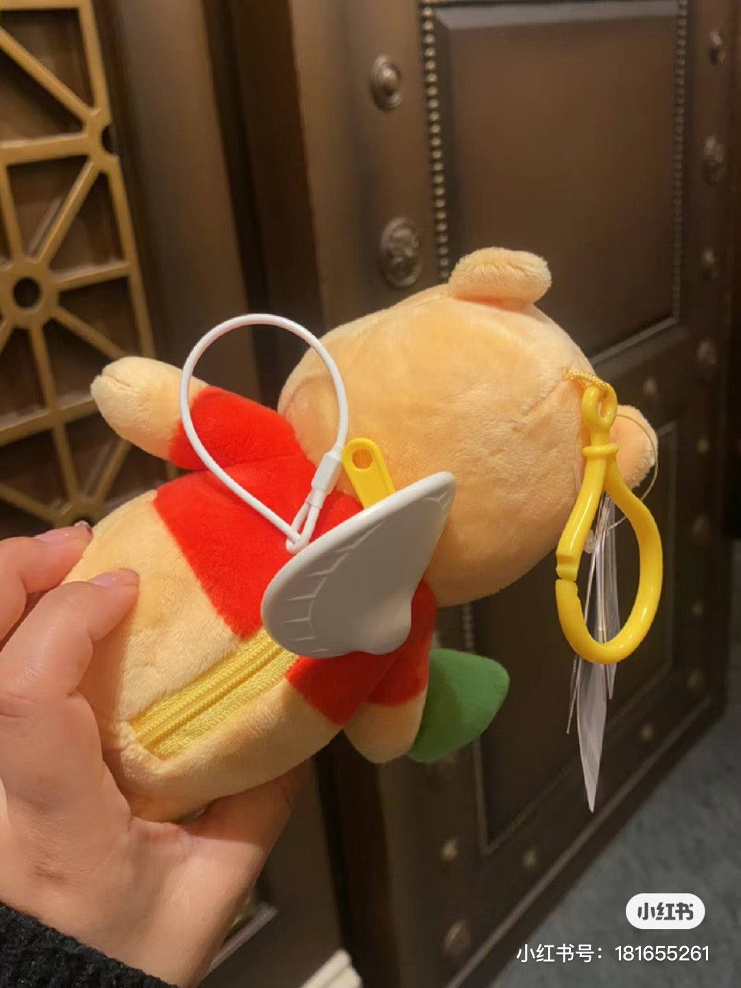 Disney SH|winnie the pooh噗噗公仔环保袋挂件