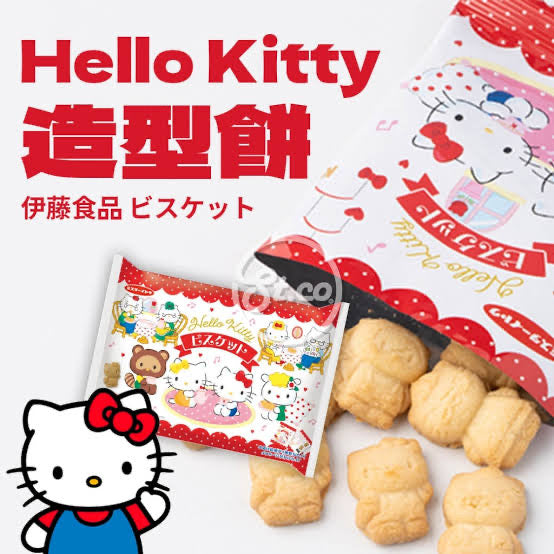 ITO伊藤|Hellokitty造型饼干/多款不同可爱造型|105g【24.12】