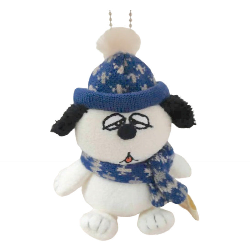 Snoopy|Peanuts scarf Mascot Holder /Plush Keychain|13cm x 8cm x 7cm approx.