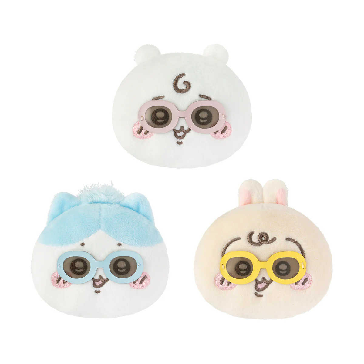 chiikawa|Baby Plush Face Badge Set|H60xW70xD35mm approx.