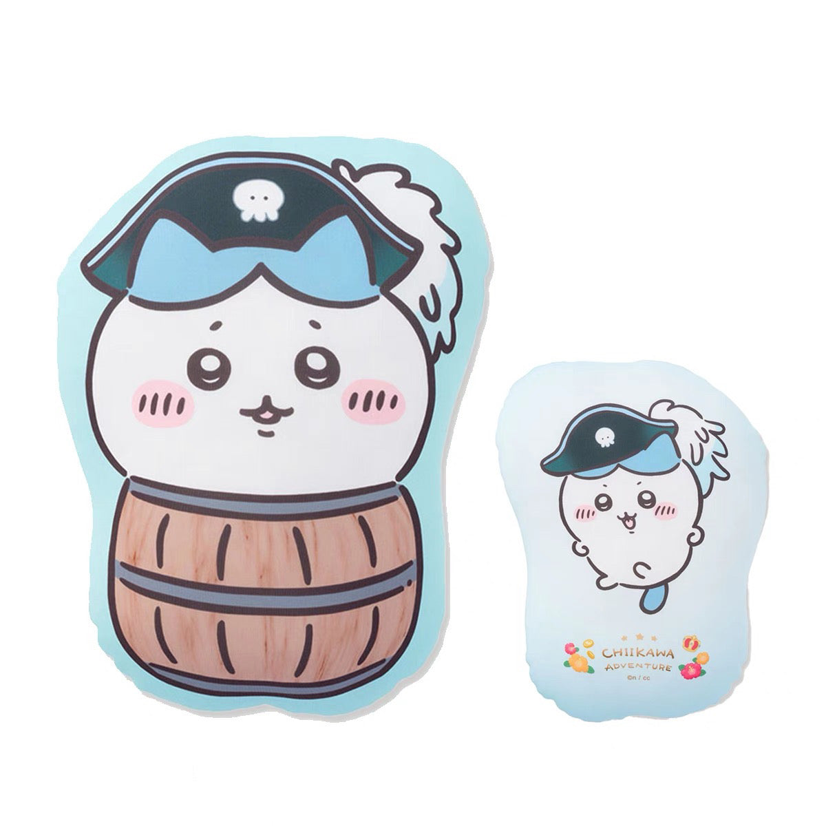 Chiikawa 吉伊卡哇|台场冒险王系列海盗双面图案抱枕