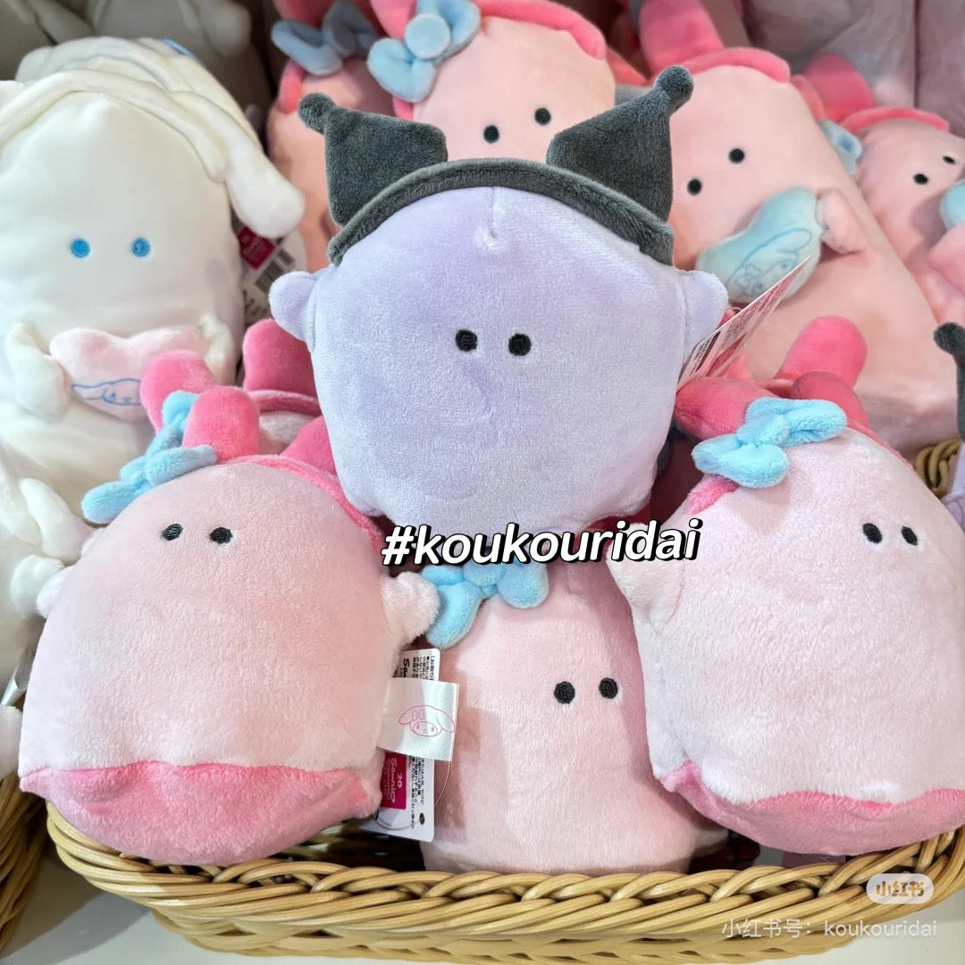 Sanrio|Characters x Obakenu Mascot Holder/Push Keychain|H120×W60×D20mm approx.