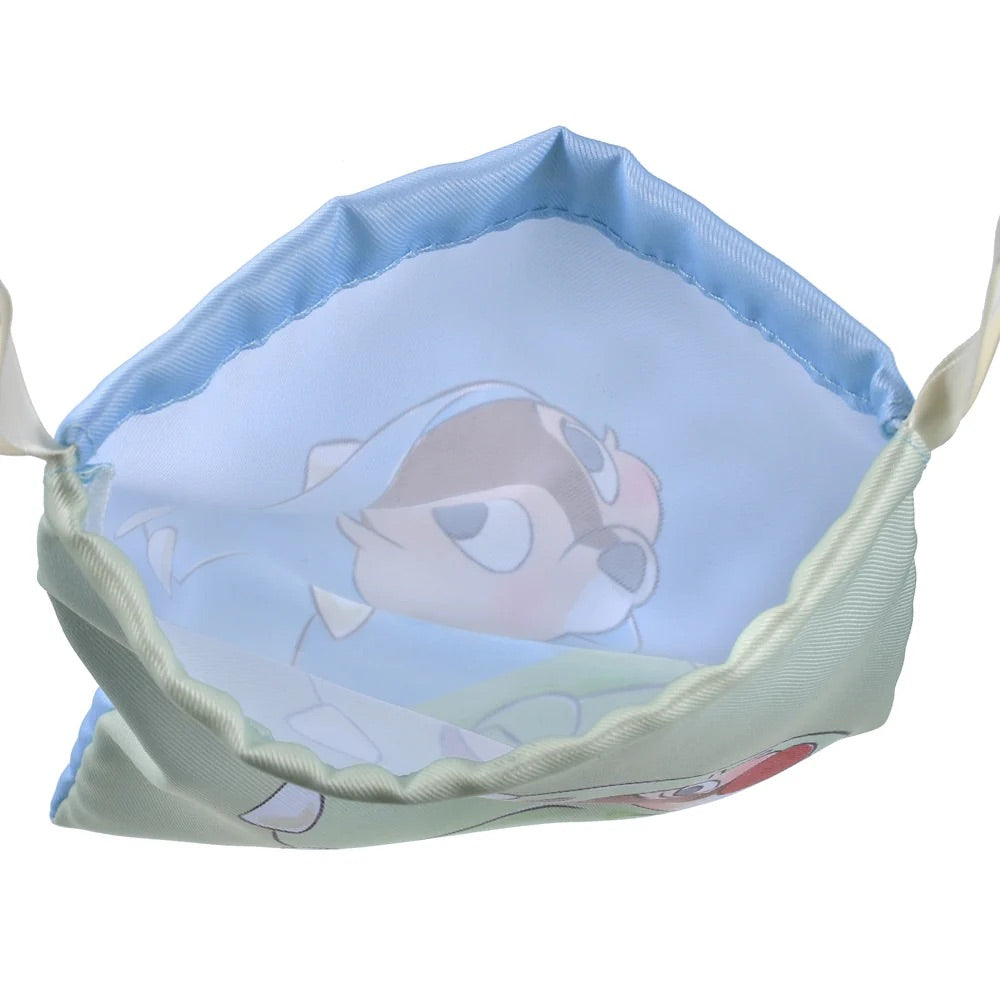 Disney|奇奇蒂蒂小龙换装双面束口袋/巾着|縦約21×横18×厚み1.5(cm)