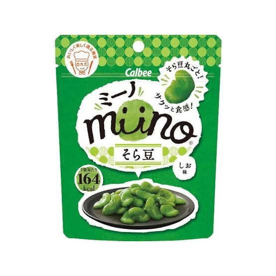 Calbee卡乐比|miino系列盐味脆脆蚕豆|28g【24.01】