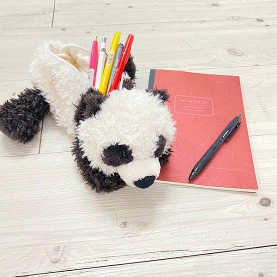 Nici|大容量毛茸茸熊猫panda笔袋|约30x8cm