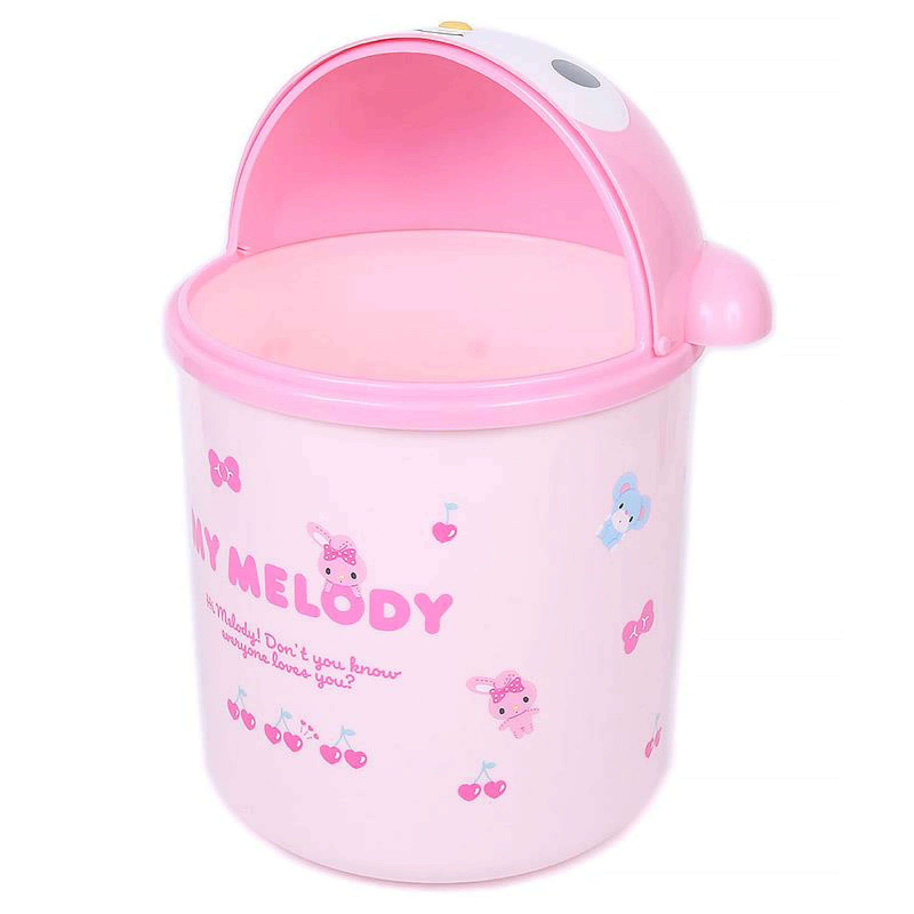 Sanrio|角色大脸收纳筒/桌面大型垃圾桶|约23×22.5×37.5cm