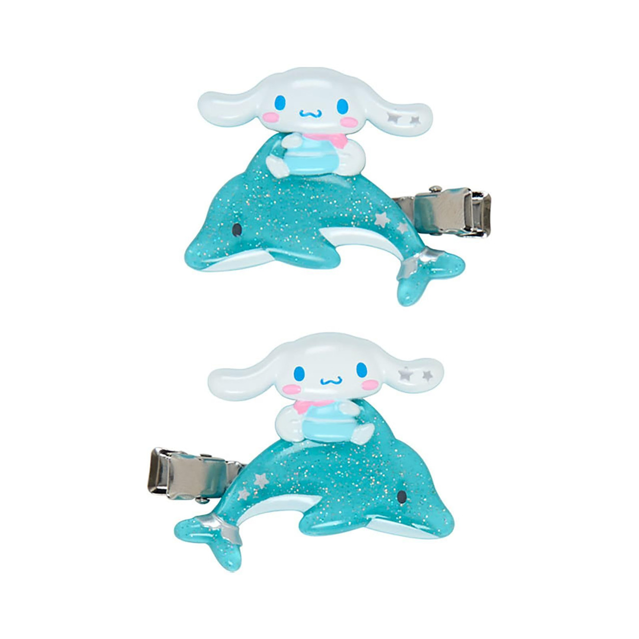 Sanrio|Shiny Dolphin Characters Bangs Clip|13.9 x 7.9 x 1.3cm approx.