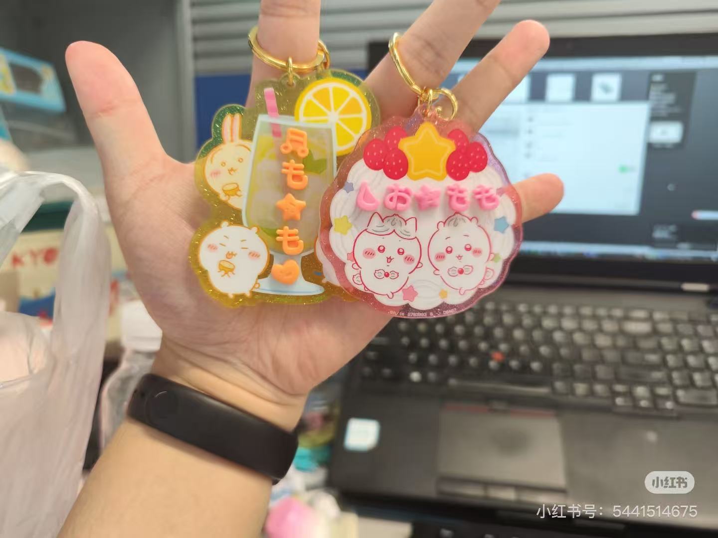 chiikawa|Pachipachi Deco Name Keychain mystery bag/blind box/All 7 types|1pcs