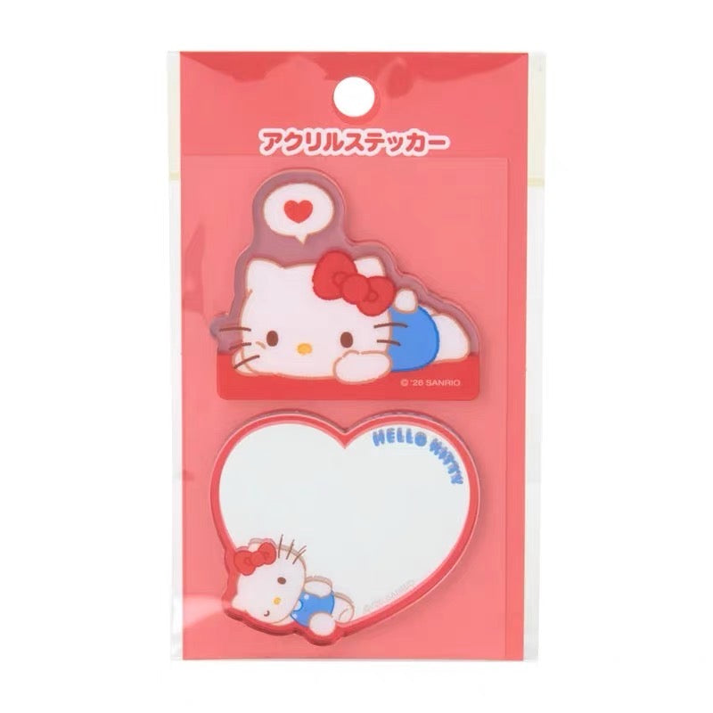 Sanrio|Acrylic Sticker Set|
4.8×0.3×4.5cm approx.