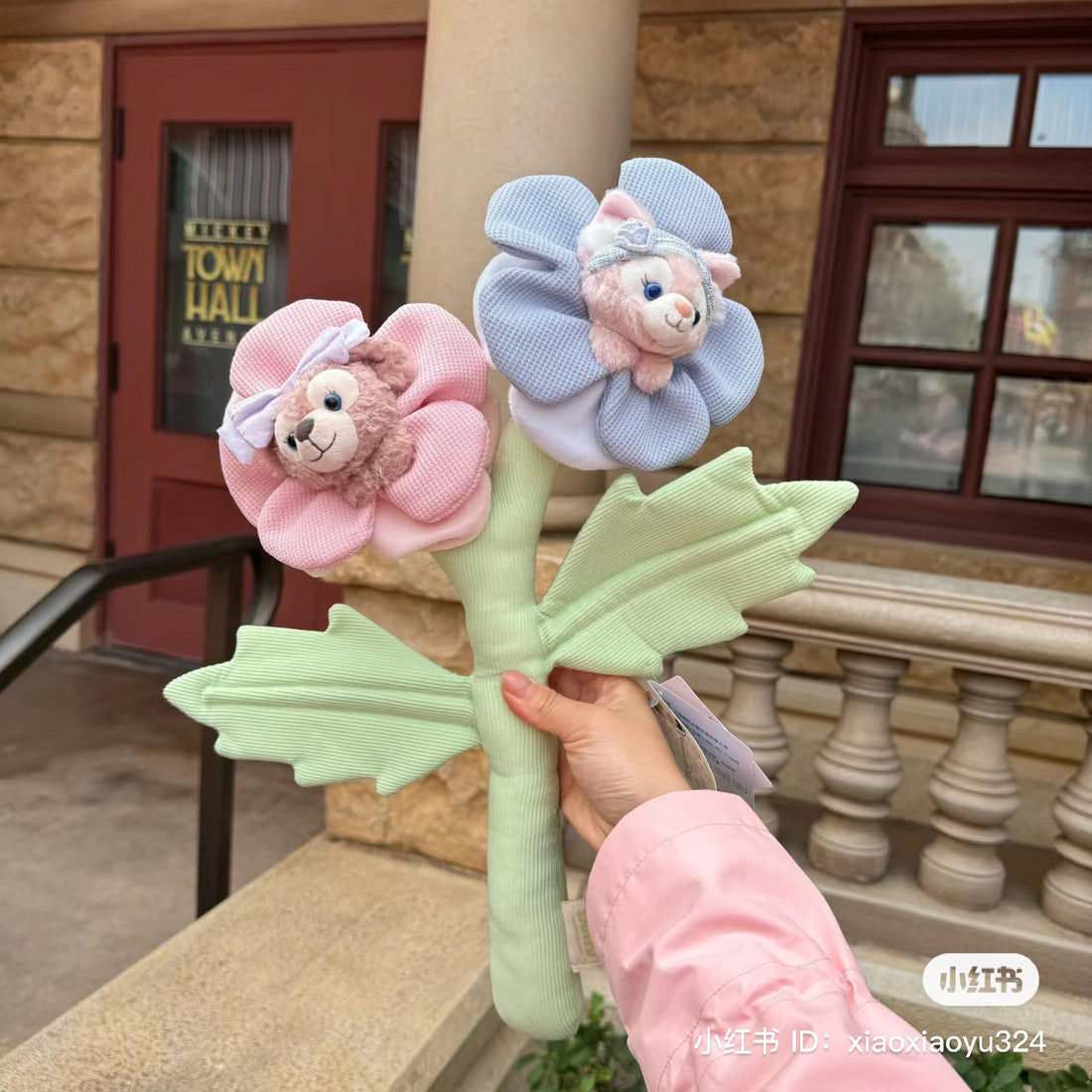 Disney SH|春日限定花朵窗帘扣/窗帘绑带/玩偶手捧花|约45cm