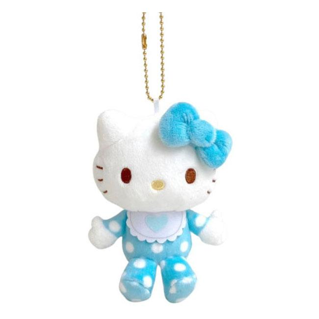 HelloKitty|Sanrio 50th Anniversary Collection Standard Baby Mascot Holder /Plush Keychain| 85x100x45mm approx.