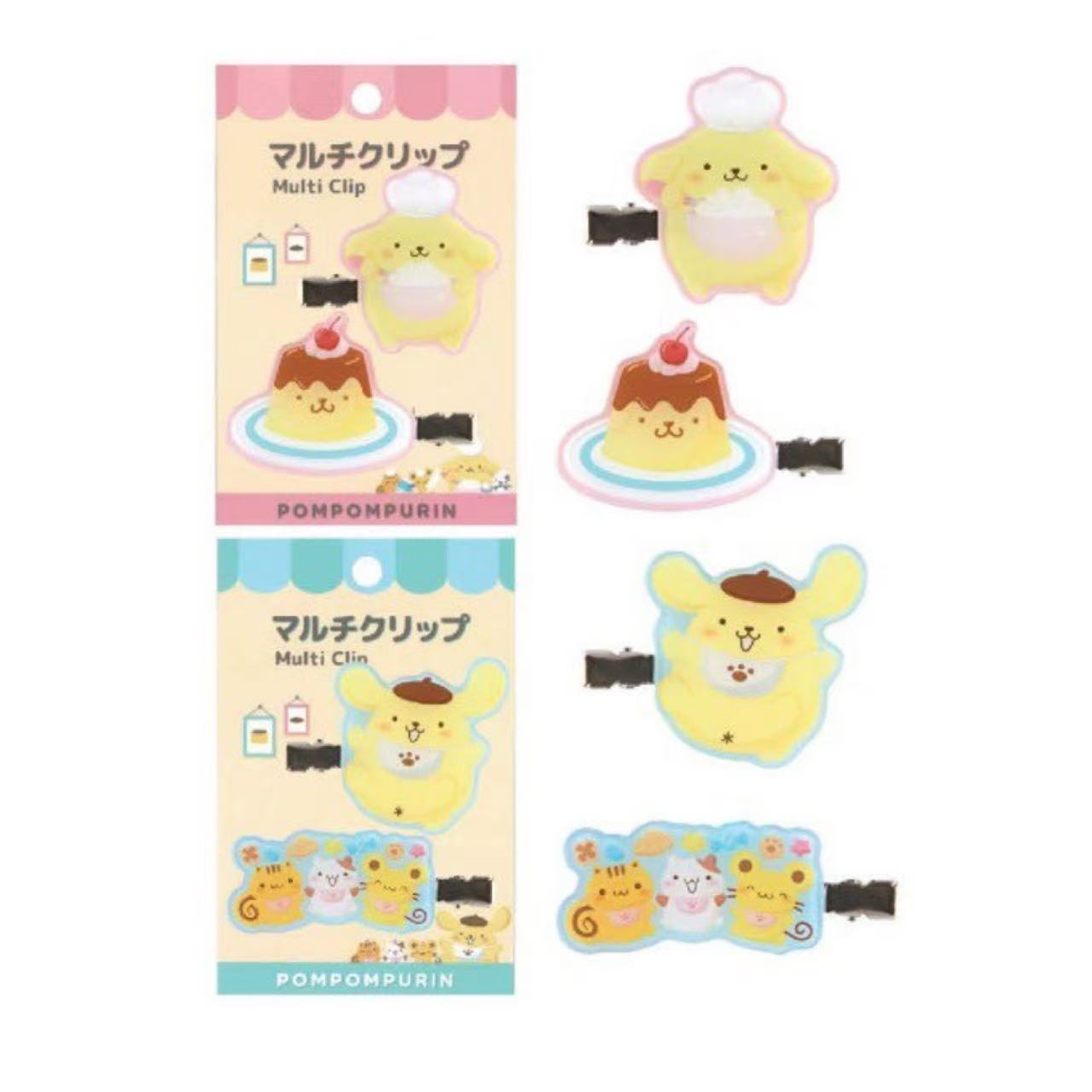 Sanrio|Pompompurin 30th Anniversary POP UP Sweets Party Hair clip Set