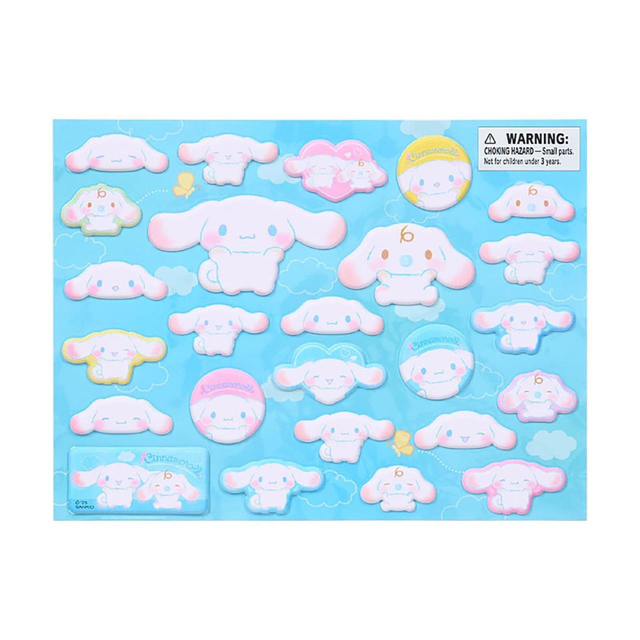 Sanrio|Cinnamoroll Plump Cheeks Sticker|19.7×0.1×15cm approx.