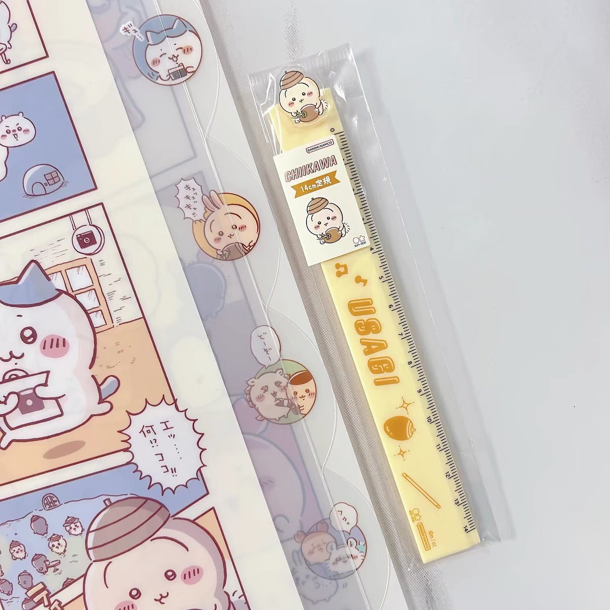 Chiikawa 吉伊卡哇|可爱角色造型直尺|約14cm