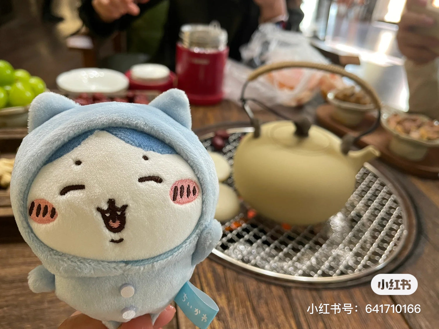 Chiikawa| Pajama party napchi mini Mascot Holder /Plush Keychain|H100 x W85 x D55mm approx.