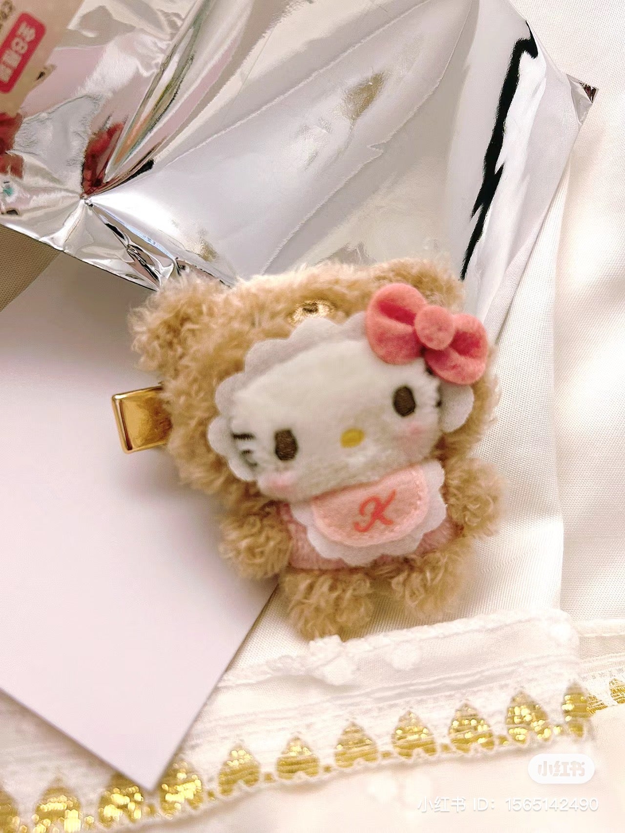 Sanrio|baby拿铁小熊三代毛茸茸发夹盲盒/全8种|1枚入