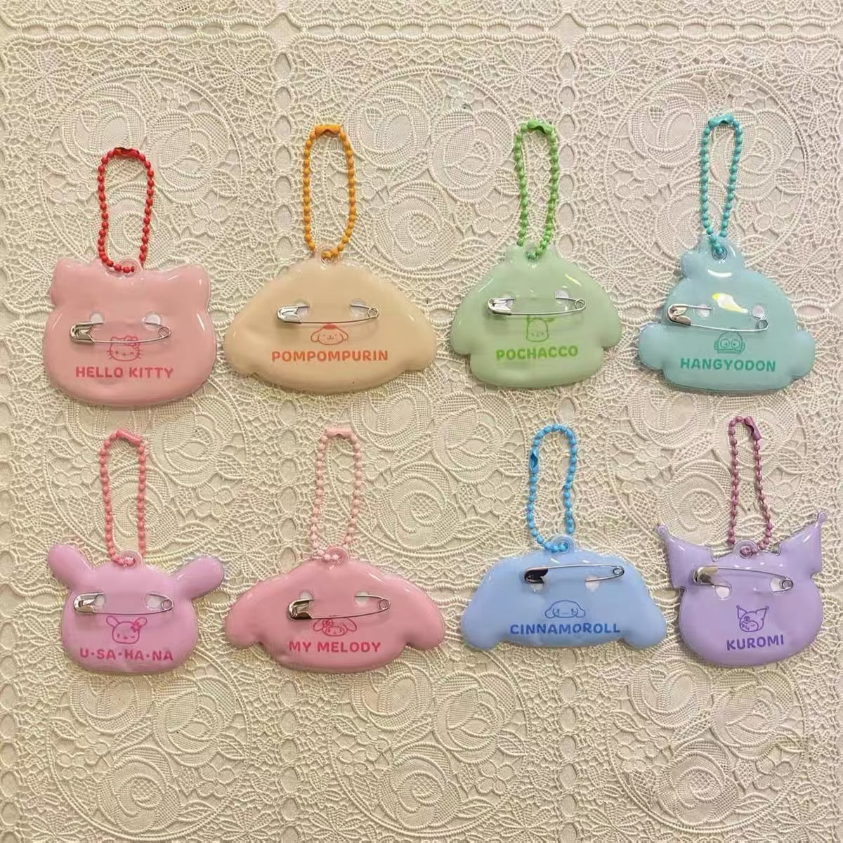 Sanrio| Characters Trading Name Badge Keychain mystery bag/blind box/All 8 types|1pcs