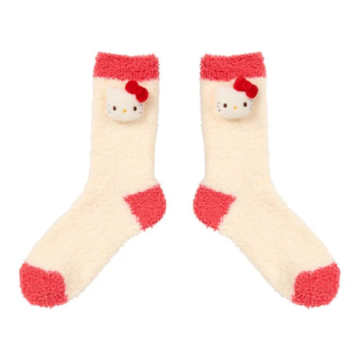 Sanrio|Characters Plush Fluffy Crew Socks|23-25cm approx.
