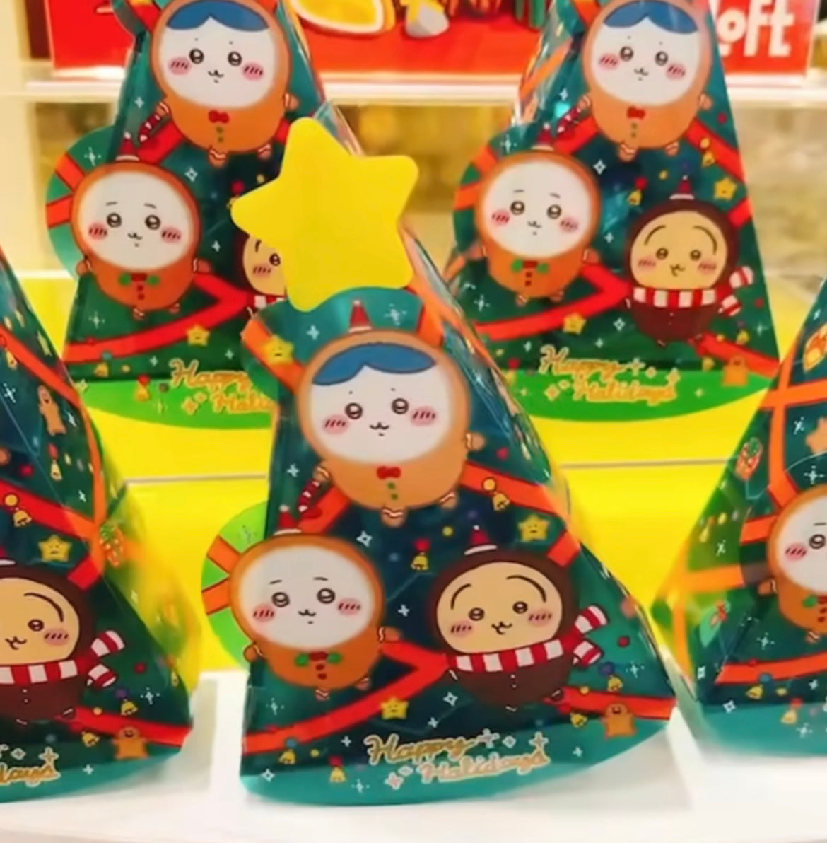chiikawa吉伊卡哇|摇摆圣诞树糖果礼盒/伴手礼|30g/横幅119×高さ180×奥行き53(mm)【25.08】