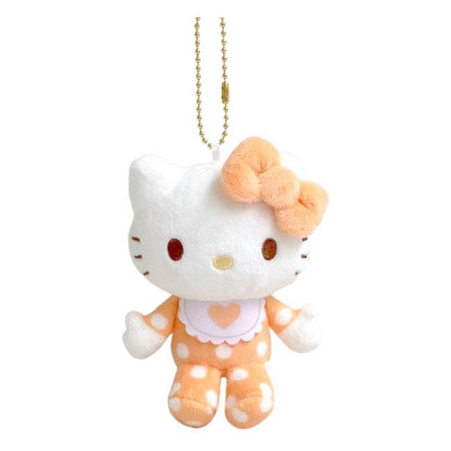 HelloKitty|Sanrio 50th Anniversary Collection Standard Baby Mascot Holder /Plush Keychain| 85x100x45mm approx.
