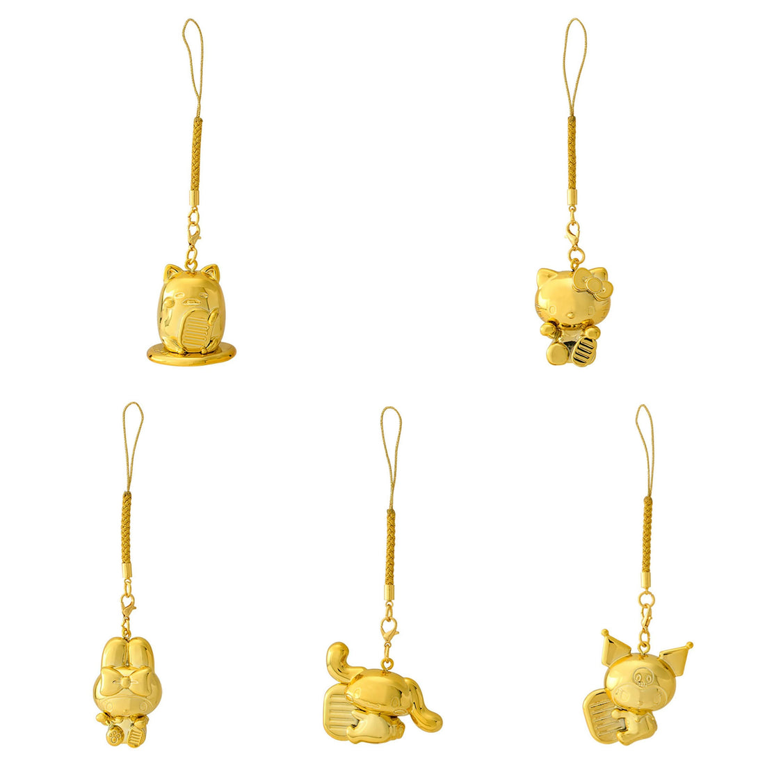 Sanrio|Golden Netsuke Charm| 3.1×2.4×3.9cm approx.
