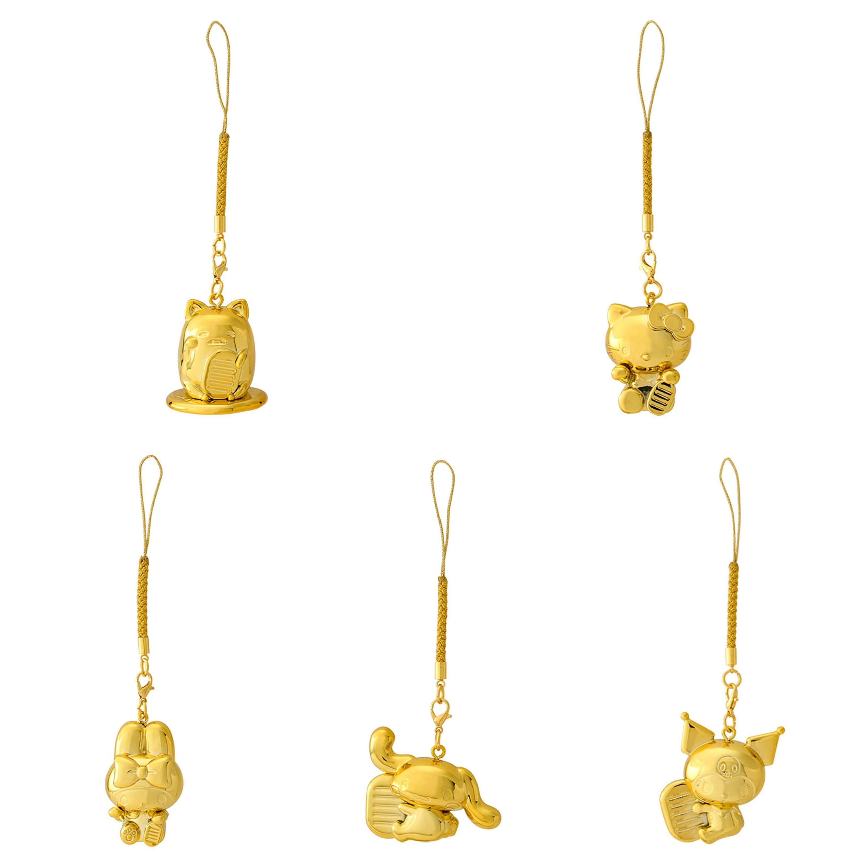 Sanrio|Golden Netsuke Charm| 3.1×2.4×3.9cm approx.