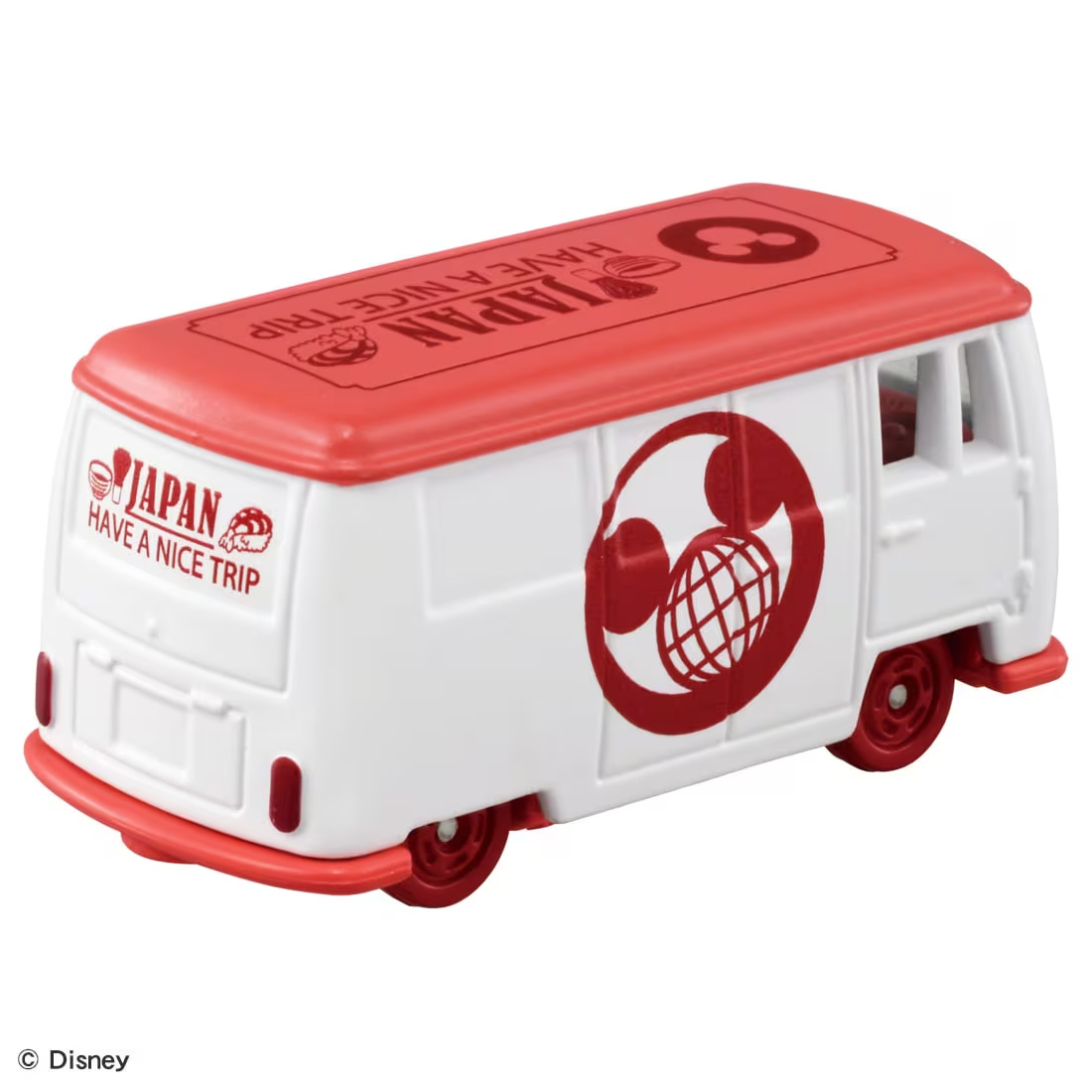 Tomica|Dream Tomica SP Disney Travel Collection 多美卡 × 迪士尼限定粉色露营旅行巴士模型玩具/摆件|约7.8 x 4.2 x 4 cm
