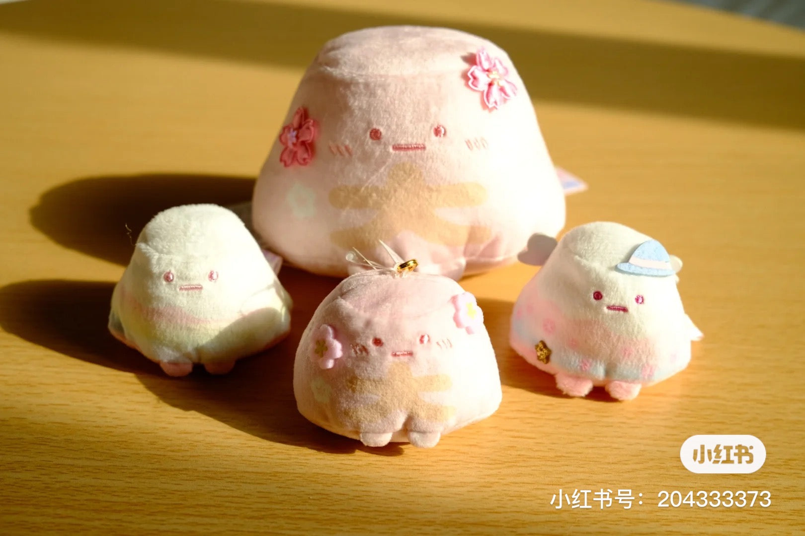 Sumikko gurashi角落生物|銀閣寺樱花富士山大手玉/公仔/玩偶|全高約9cm
