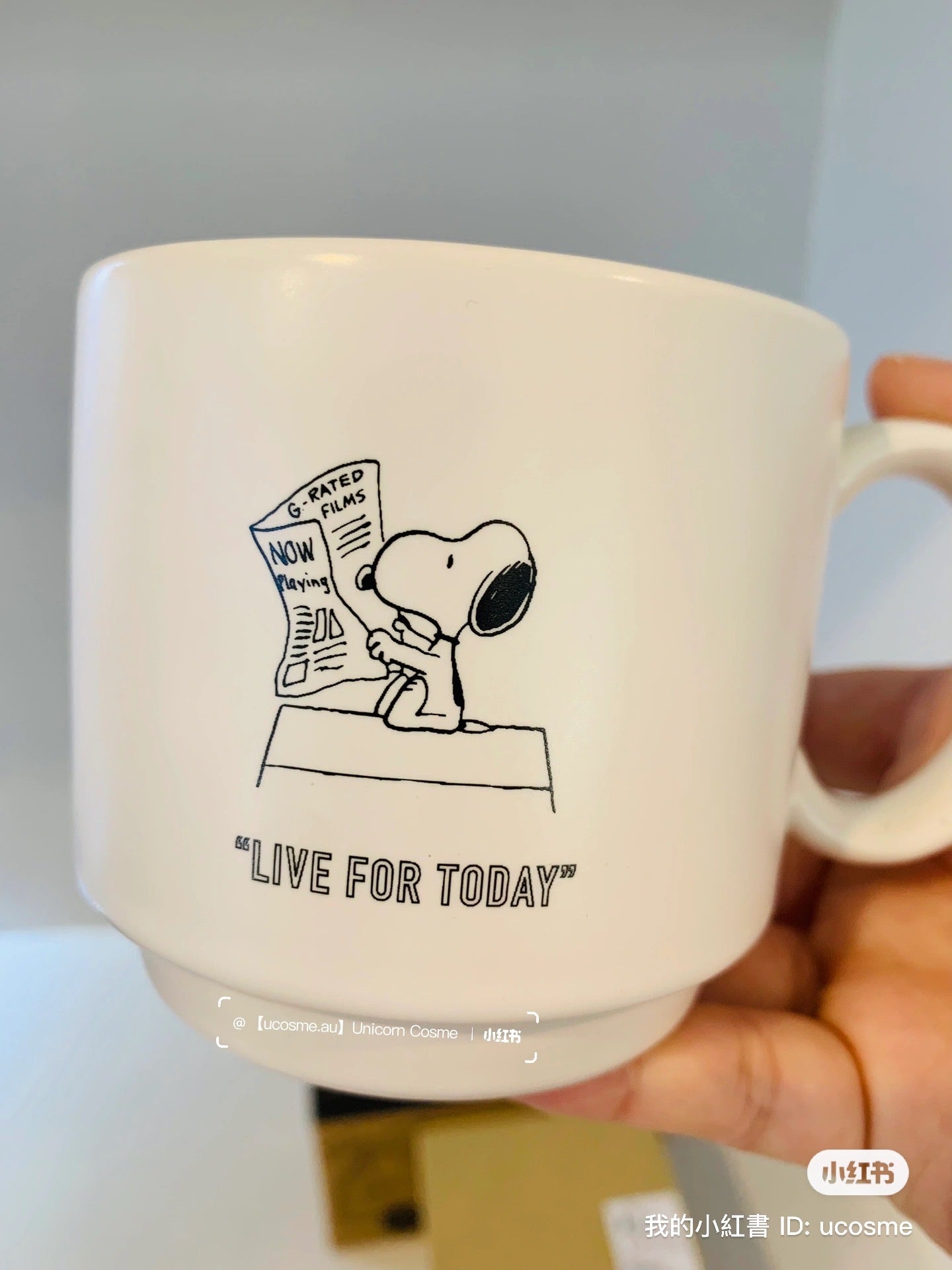 Snoopy|Live for today限定系列漫画马克杯/简约干净/质感好好
