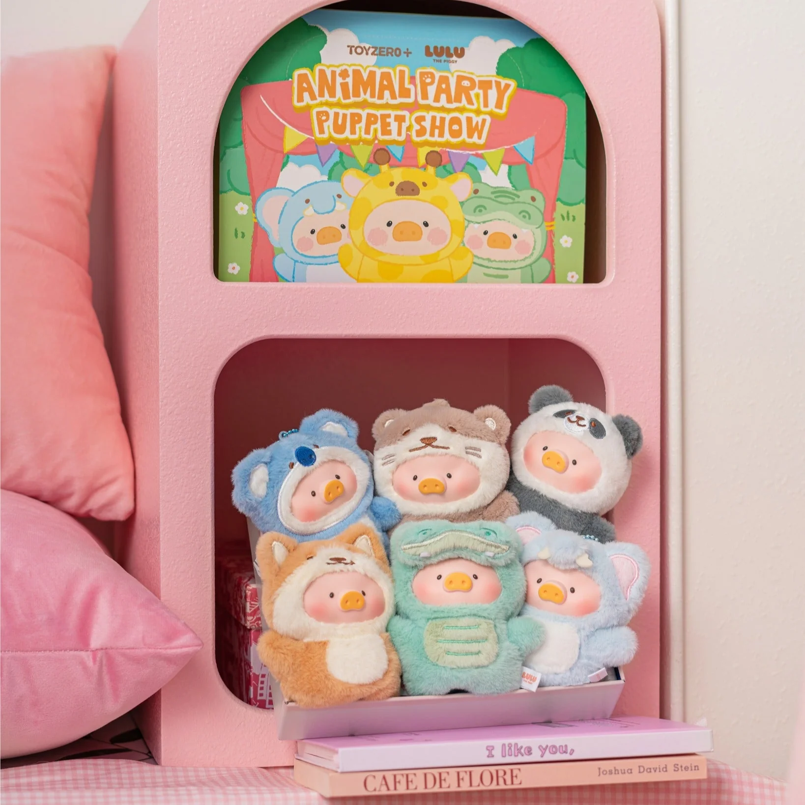 TOYZERO LuLu the Piggy Animal Party Puppet Show Finger Vinyl Face Keychain blind box