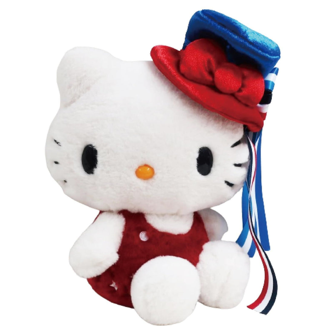 Sanrio三丽鸥|Hello kitty50周年戴礼帽坐姿玩偶/公仔|约h25 x w22 x d17cm
