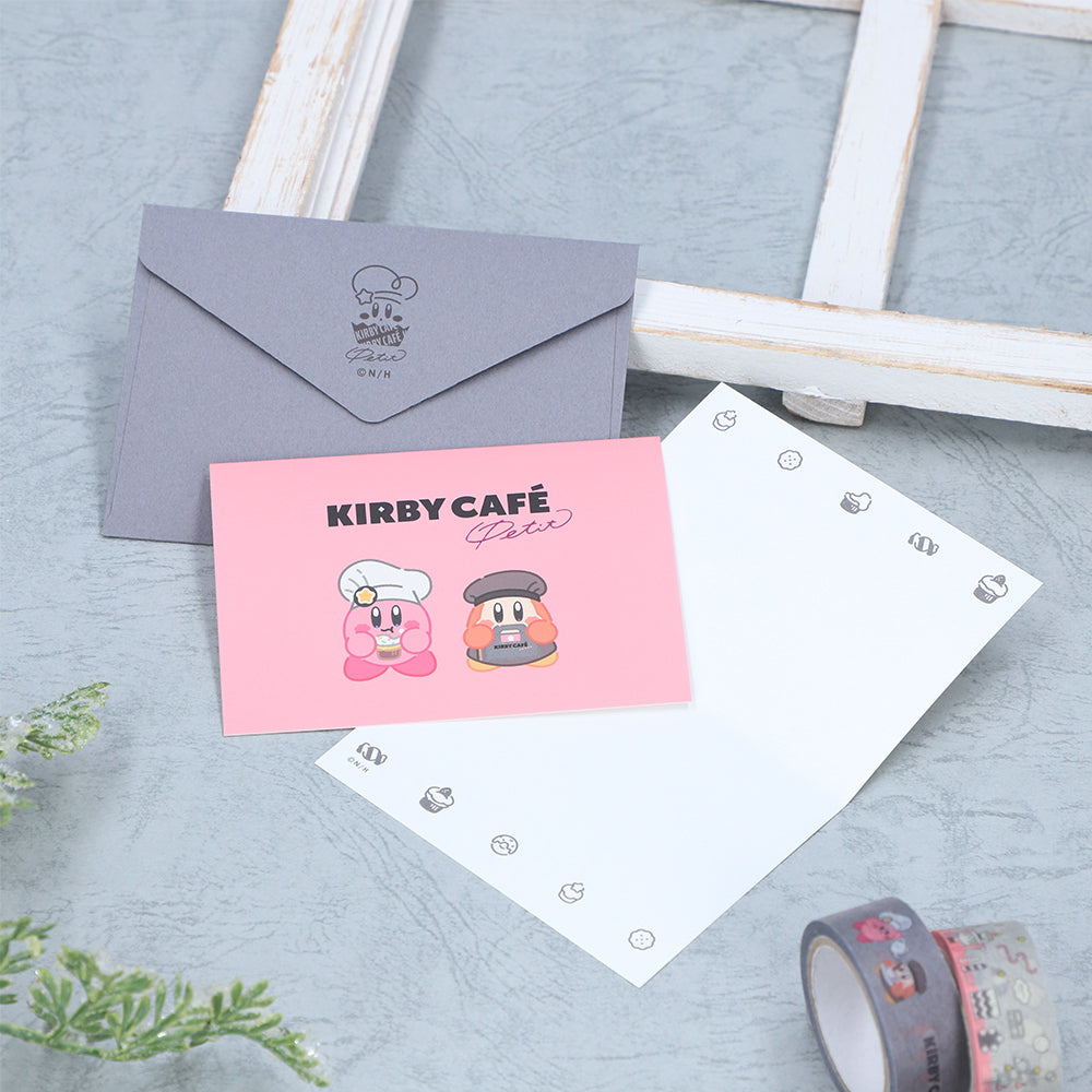 Kirby星之卡比|日本制信封信纸/贺卡/祝福纸/礼品卡套装|W135×H94mm