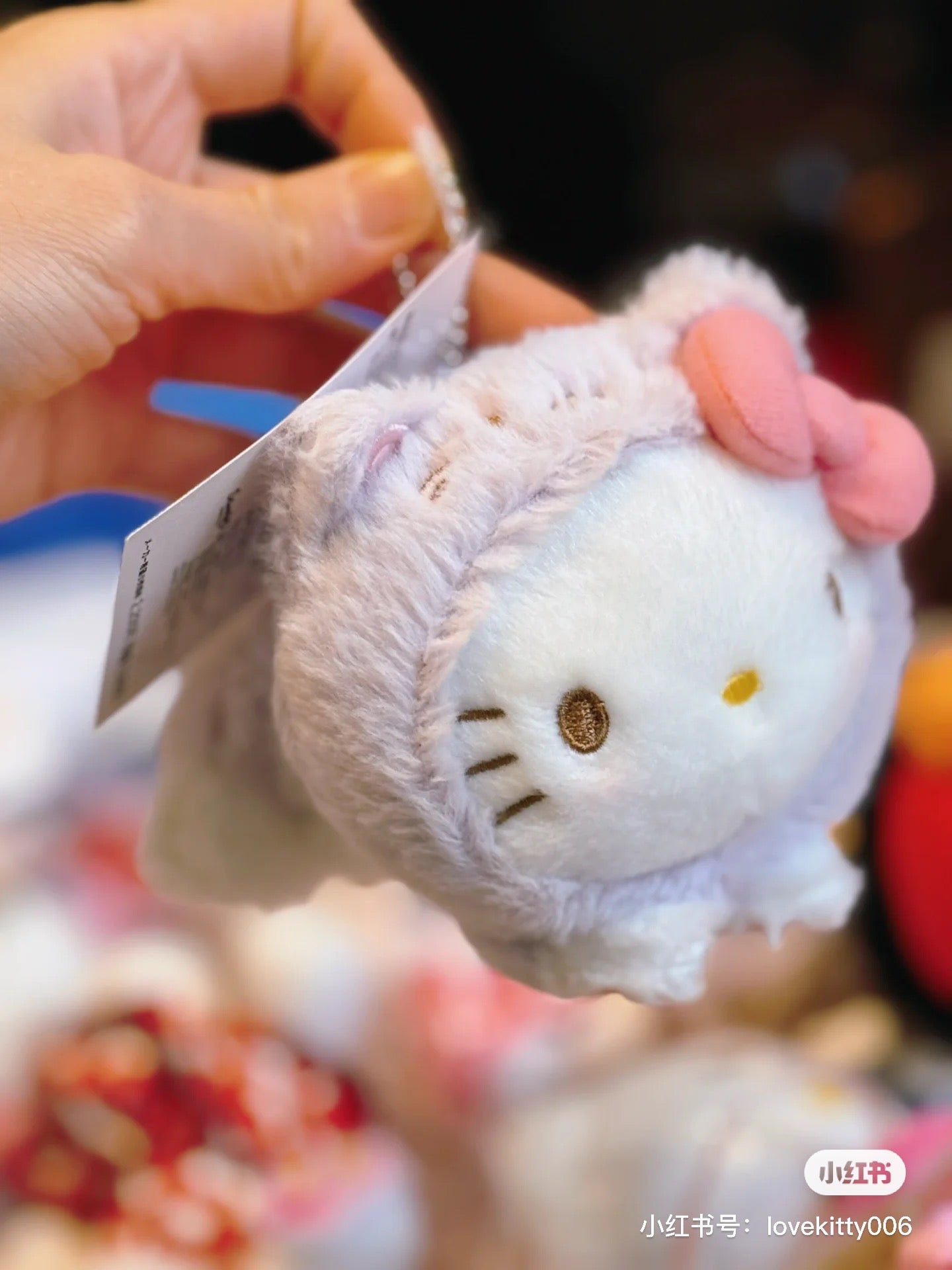 Sanrio|2024限定肉球猫咪/猫咪日系列可爱大脸挂件/包挂|约11.5 x 9.5 x 6.5cm