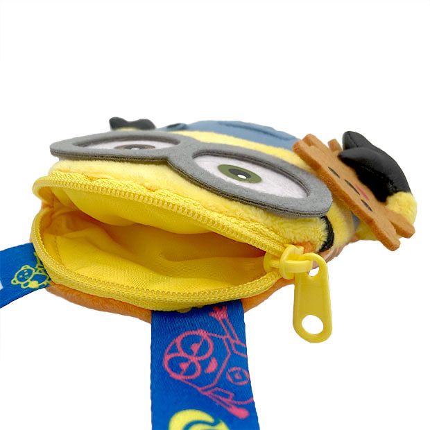 Minions|usj大阪环球影城限定小黄人抱Tim熊/正面钱包/零钱包/背面卡包|約W12.5cm×H13cm×D3cm