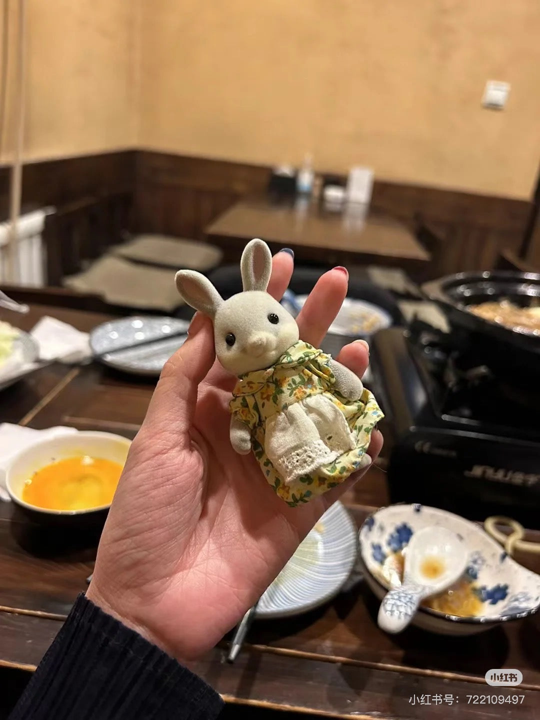 SylvanianFamilies|Cottontail Family Animal Rabbit Figure Doll Kids Playing Toy-4030