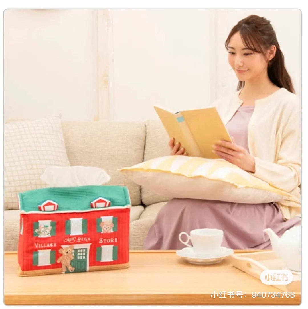 Disney|东迪2024夏日剧场系列DUFFY达菲和朋友们房屋造型纸巾盒/纸巾套