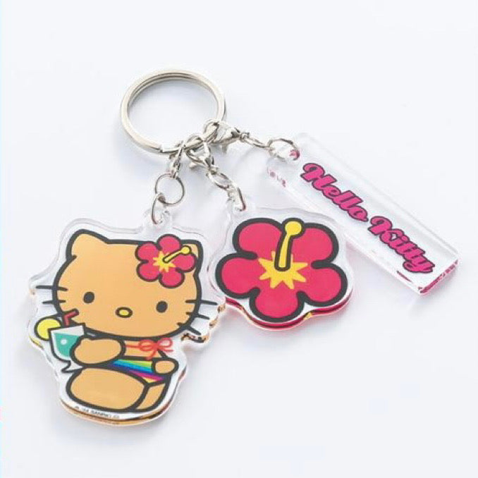 Sanrio三丽鸥|Avail联名黑皮hello kitty穿比基尼钥匙扣