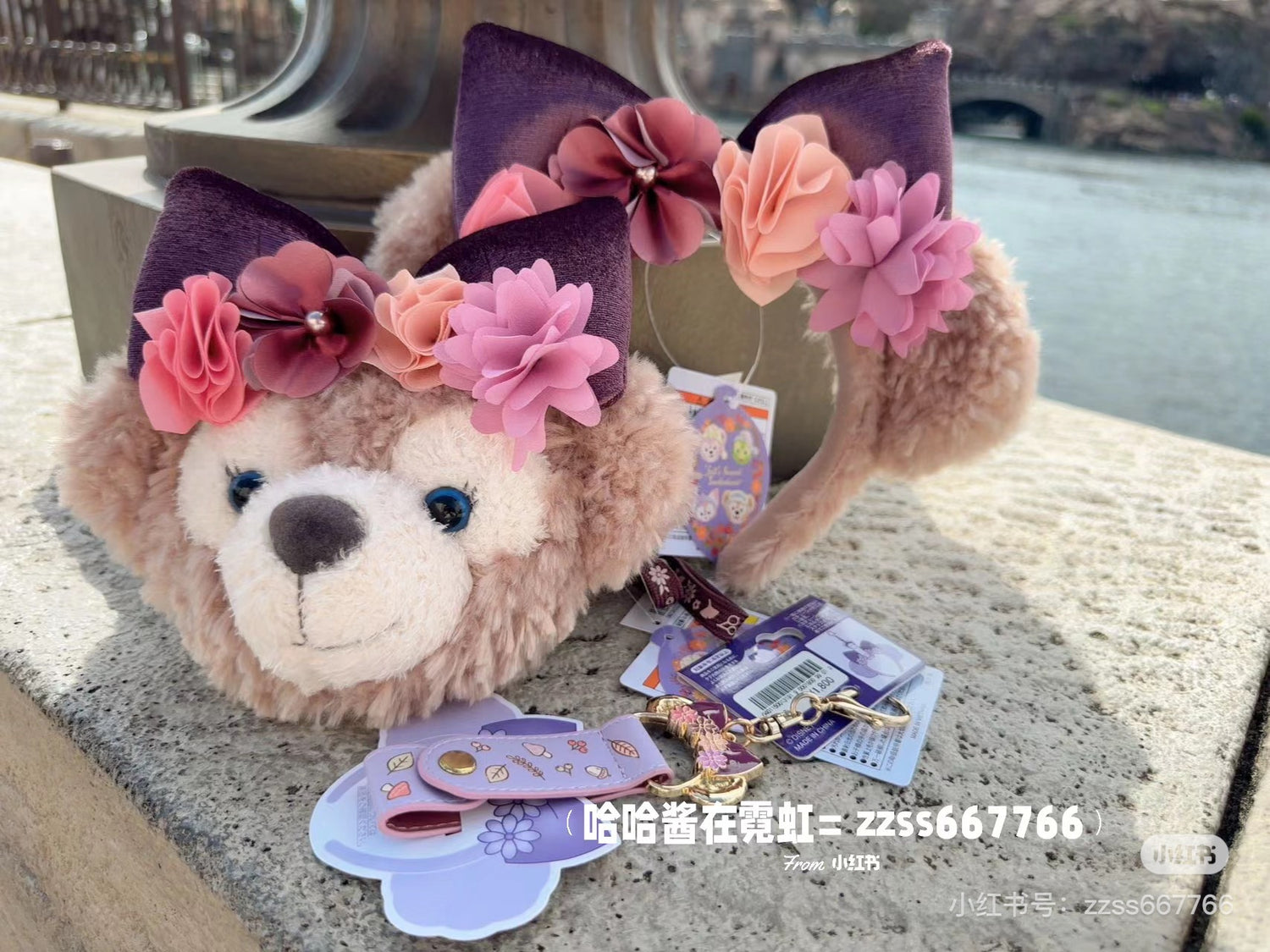 Disney迪士尼|2024东迪秋日睡衣派对Shelliemay雪莉玫/玫玫毛绒斜挎包/卡包/零钱包