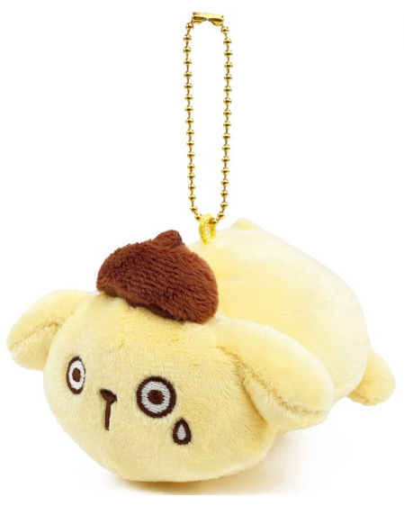 Sanrio|Pompompurin 30th Anniversary Mascot Holder /Plush Keychain|12.5×10×8cm approx.