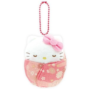 Sanrio|Muslin Blanket Mascot Holder /Plush Keychain|4.0 x 12.0 x 11.0cm approx.